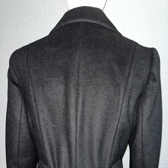 LAUREN RALPH LAUREN WOOL BLEND BELTED WRAP TRENCH COAT BLACK NEW WITH TAGS SZ 6 - Picture 8 of 16